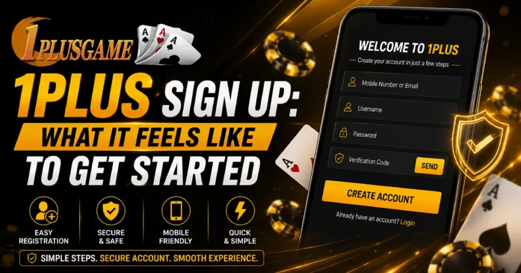 1Plus Sign Up